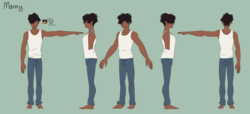Manny Character Sheet - Clothed