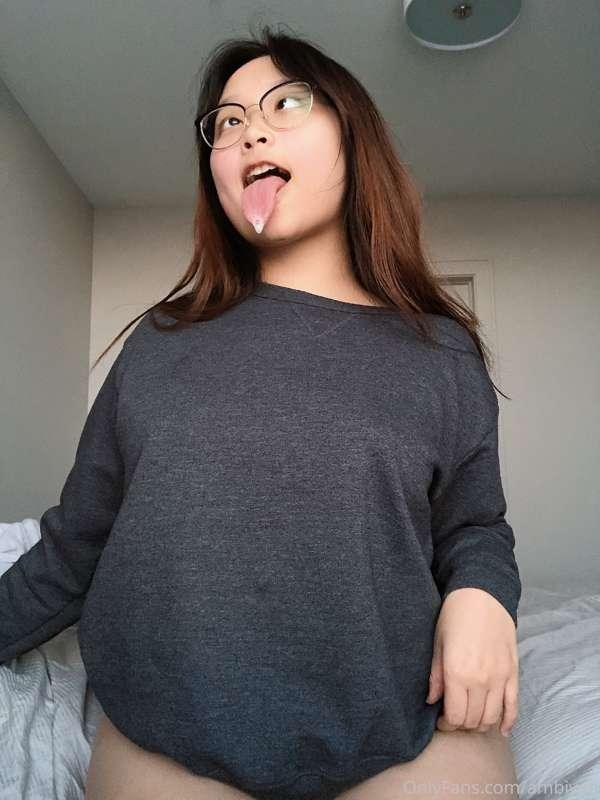 look at my drool! 🤤 it looks like cum