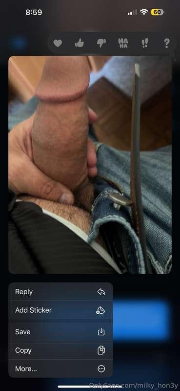 Sexting with my dad’s friend while he is at work. 😈