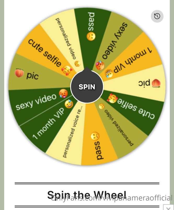 $10 for one spin
$20 for two spins
$30 for three spins

Leav..