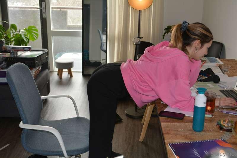 I know you have exams next week little slut, but at least sh..