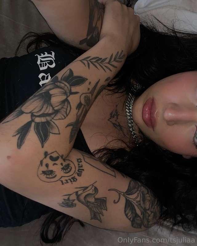 Just curious, do you like someone with tattoos? 