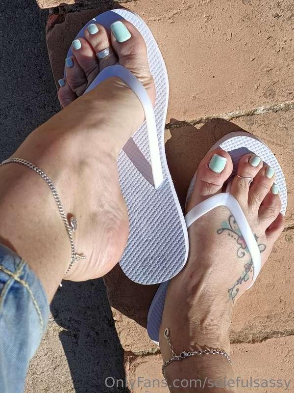 Minty fresh Pedi! 🤍💚🤍