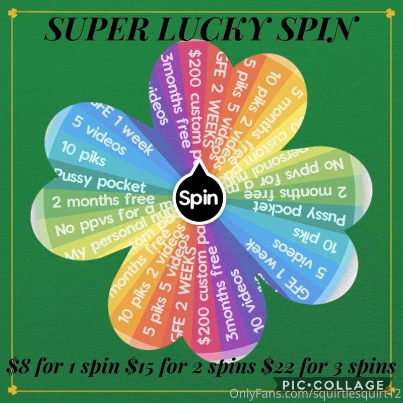 Biggest an best spin I've ever made 
Come on show me how luc..