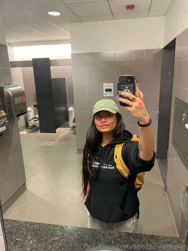 Airport fit ✈️  Let's catch flights, not feelings lol
