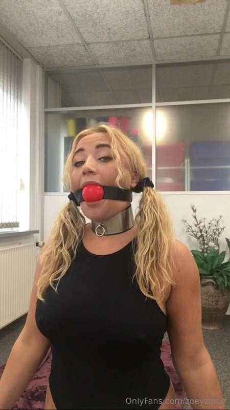 Jaw wide open and the biggest thickest strap.. now can I tak..