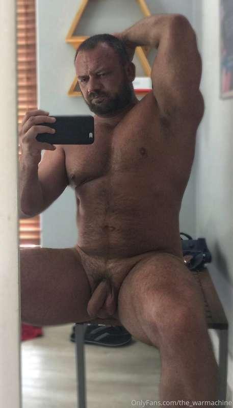 Gotta sit like a man 🍆🍒