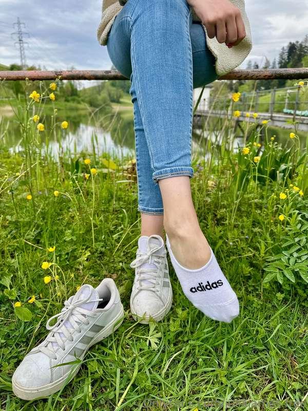 Airing out my hiking feet. I decided to continue the hike wi..