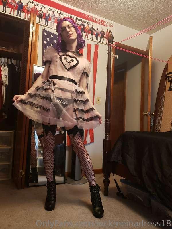 This see through dress is soo cute! I took a few more pics t..
