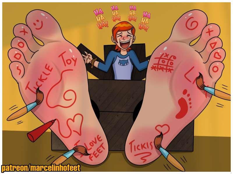 Tickling Gwen's Big Feet