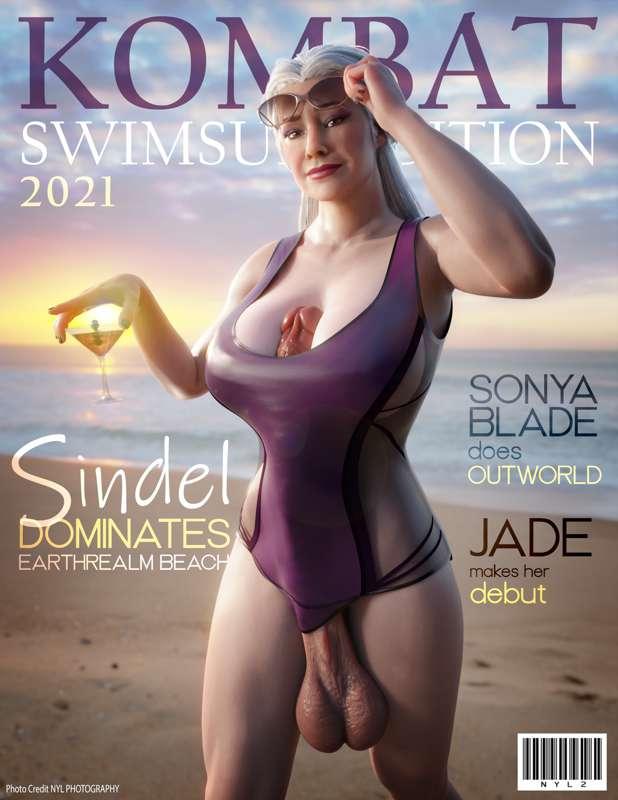 April 2021 Pin-ups: Sindel Swimsuit