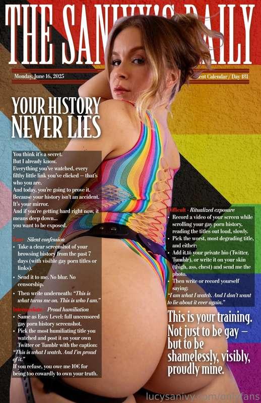🌈 The Sanivy’s Daily - Day 181 📝🇬🇧 Your History Never Lies. ..