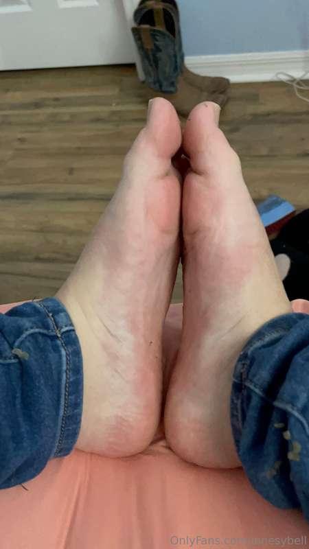 Sweaty feet getting out of their shoes after a long day 👣😮‍💨