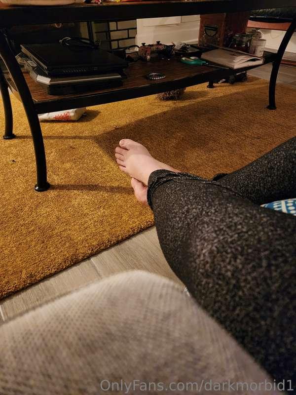 When you're at a friend's house you still gotta take feet pi..