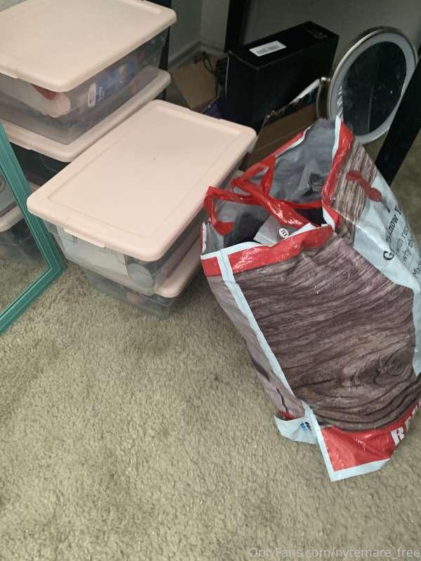 These boxes, bags, & shoes are just part of what I have as f..