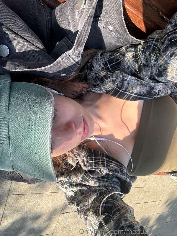 Lying here lost in the vibes 🎧