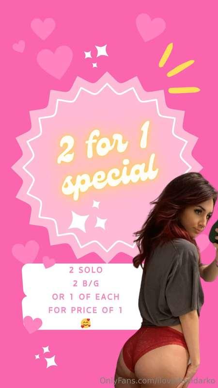# 💕 2 for 1 special! you choose 💦