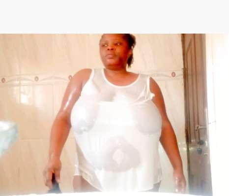 My transperent white t-shirts shower