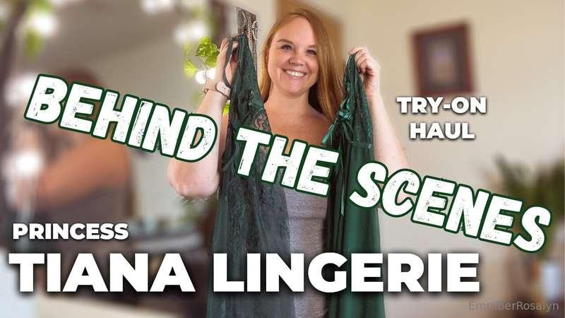 Behind the scenes | Princess Tiana Lingerie try-on haulInclu..