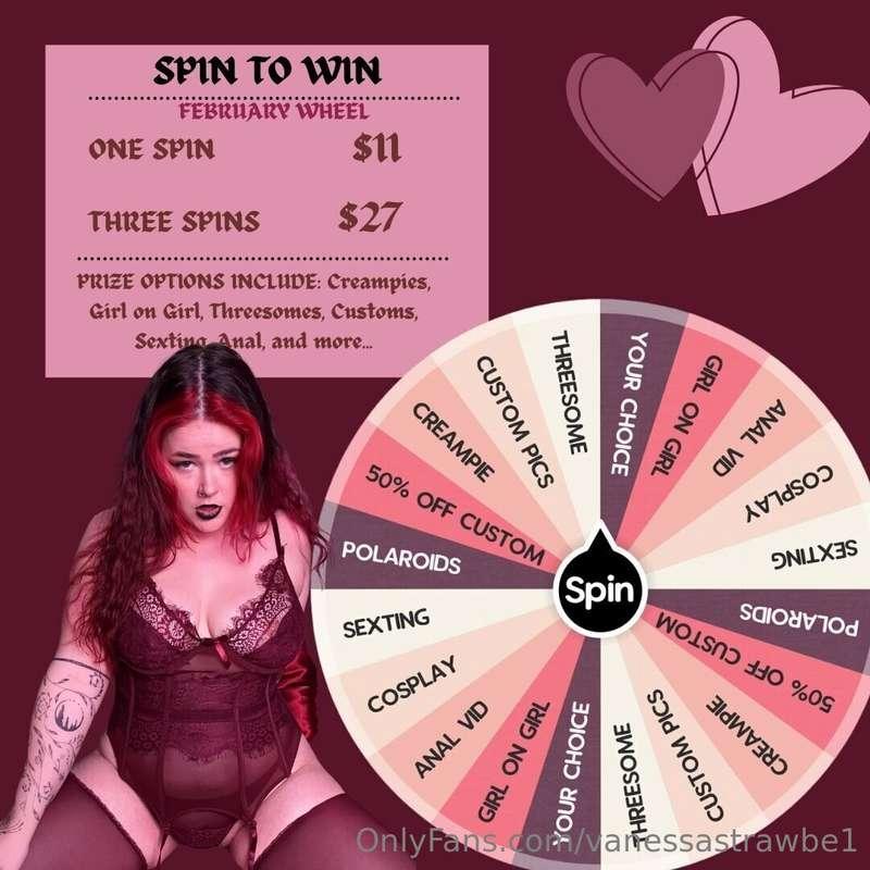 SPIN TO WIN! - TIP $11 TO PLAYFeeling lucky? this months whe..