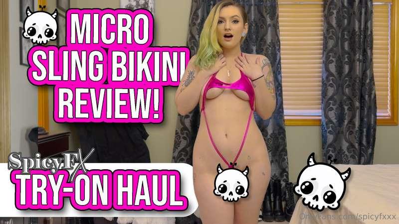 Sling bikini try on haul part 2! Watch the full try on for F..