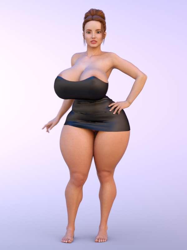 Roxy black dress (Extra turntable)