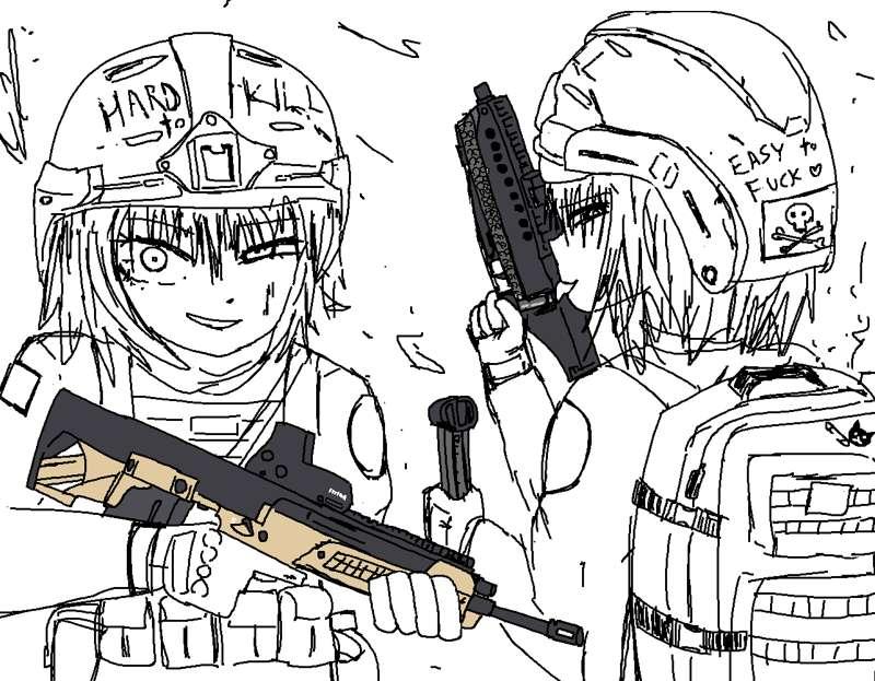 Military sketch