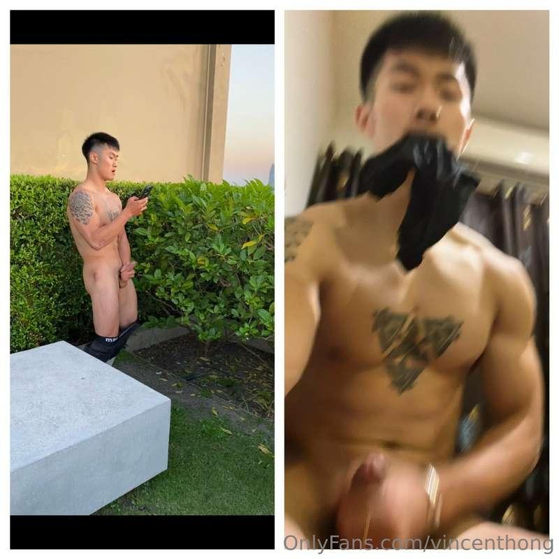 Wednesday video  Left (rooftop 🍆💦) right (smelling your unde..