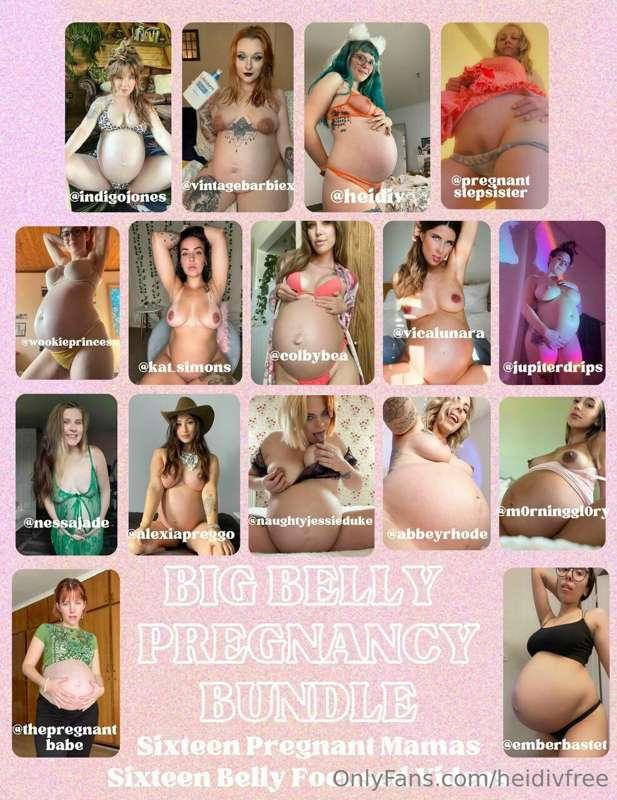 ***Belly Focussed Pregnancy Bundle*** 

16 Sexy Pregnant Mam..