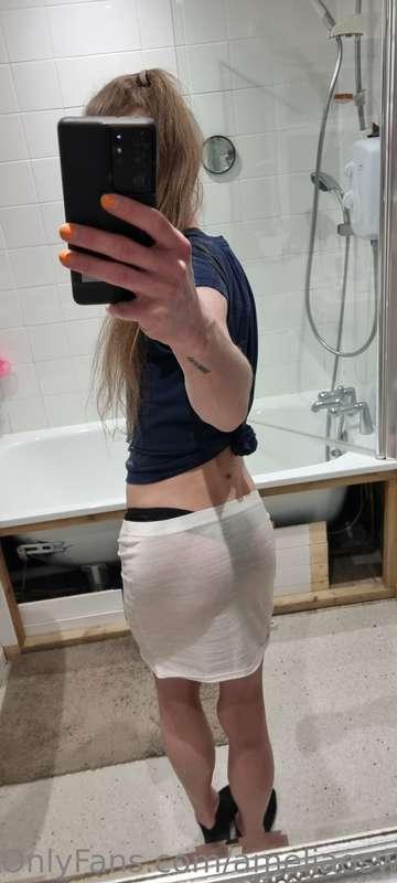 Little white skirt