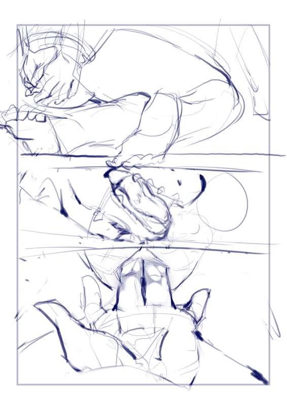 Some old rangers comic sketch