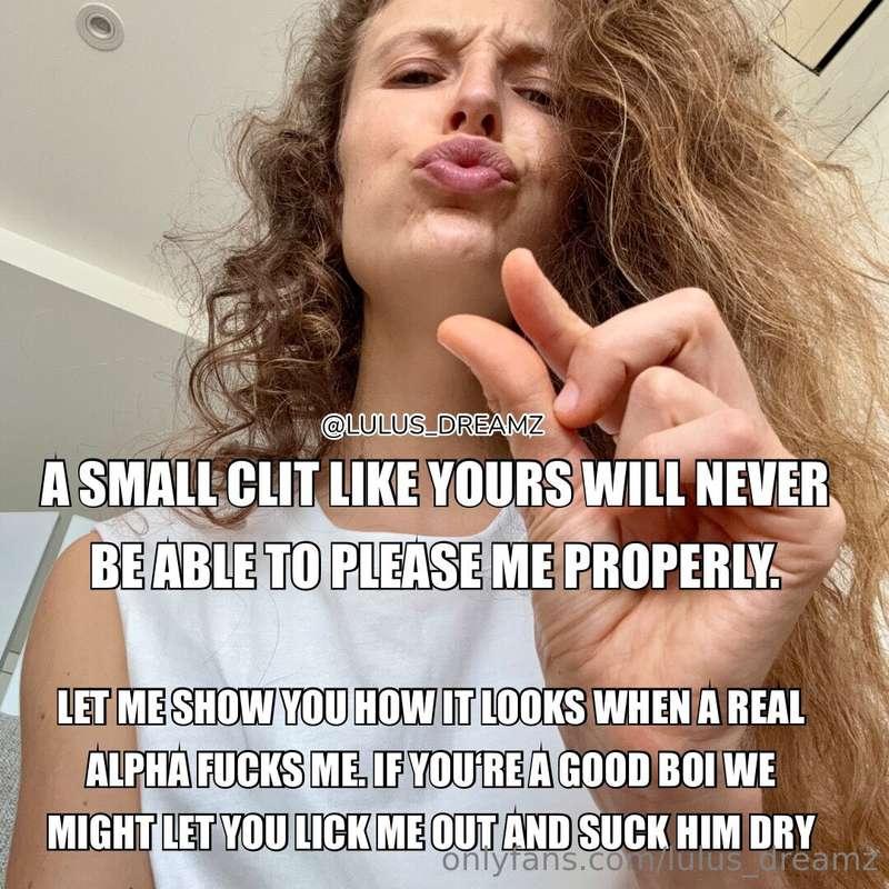 Let me show you how a real alpha looks like fucking me. Mean..