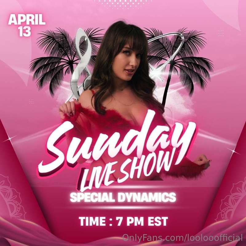 Today I’ll go crazy in live, don’t forget to join me and say..