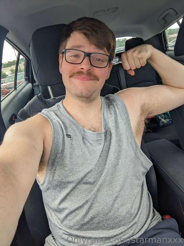 Ya boy is sweaty after the gym 💪