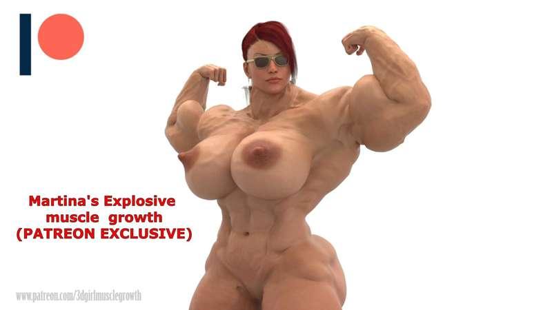 Martina's explosive muscle growth (extended short)