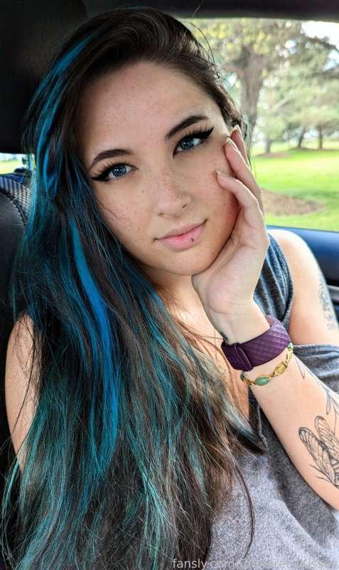 #tattoos #ink #tattoo #asian #alt #alternative #fyp #emo #freckles #blueeyes #bluehair #cateye