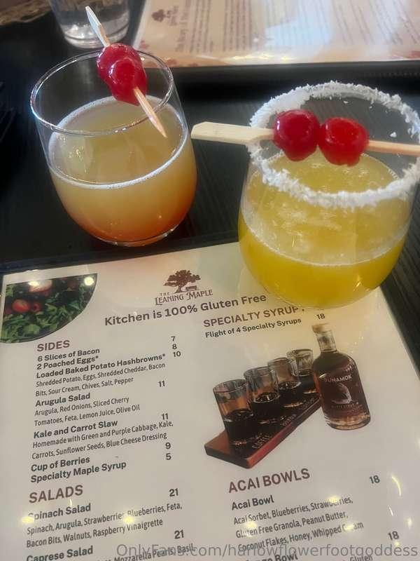 Good morning Tribe 🌈Tried a new place for Brunch 🍽️🍊🥂 The Le..