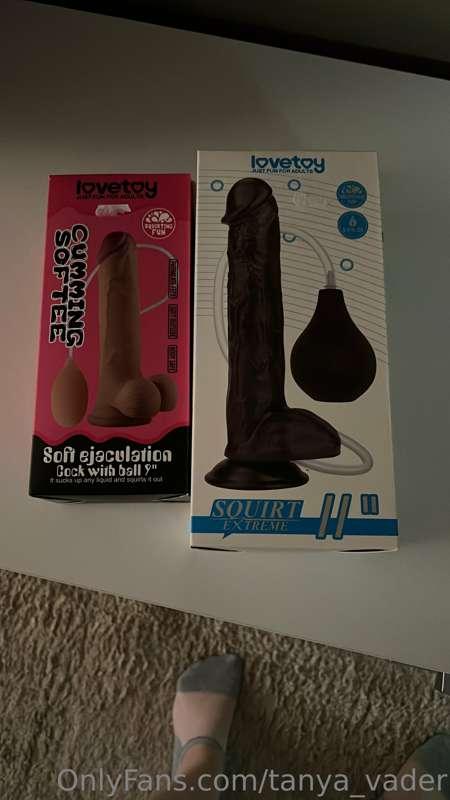 New toys 😍 I need a lube 😂 much lube 😂