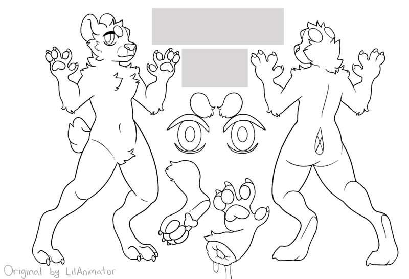 First character reference sheet bases!