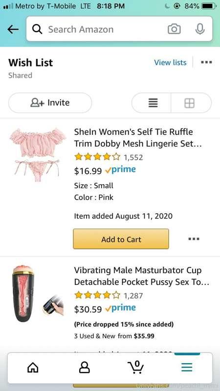 Hey babes! Just letting you guys know I now have an amazon w..