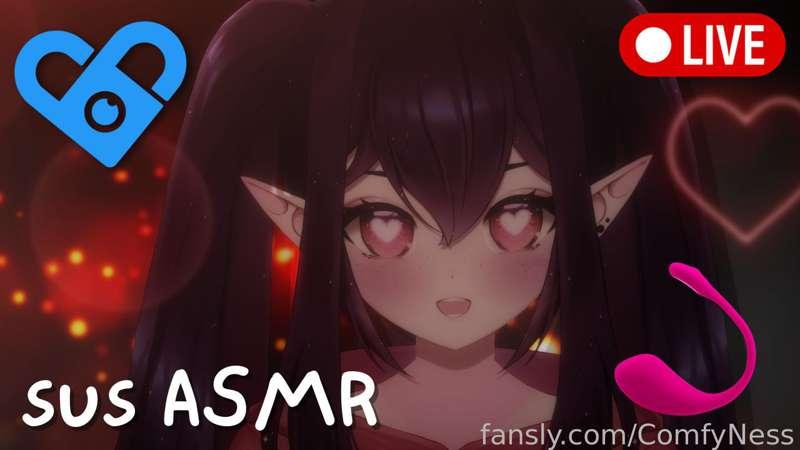 LIVE NOW! For the very first time; I am doing sussy ASMR - come listen? &lt;3 
Available for FREE with the 14 day trial, you'll find the link on my page &lt;3

#asmr #sussyasmr #susasmr #lewdtuber #vtuber #vtuberasmr #live