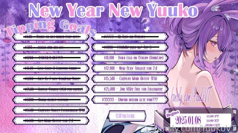 ご主人様〜❤
Day 3 of the debut celebration has arrived! We started off with some Princess & Conquest for some chill vibes. For the first hour or so it was chill until chat decided it was time to fuck the bun.
Chat was rolling in the shots and tipping for control links left and right. This was definitely a non-stop buzz stream that will remembered for quite a while. We accumulated 9 pussy asmr (almost 10) that come out every 350! Many more wheel spins for the raffle were done and a lot of good prizes were won. Another tentacle hentai was redeemed ;-; but thankfully chat buzzed me so much that I was too distracted to notice the tentacles. Then we watched everyone’s favourite maid hentai cause it’s so good. Near the end of stream a lot of ear whispers were redeemed and I had so much fun making chat’s brain melt, I definitely will need to do those more.
We sped ran through our goals and got the violet evergarden cosplay, maid outfit for new model, IQ test on stream, and skeb with top 3 donors of the celebration. I am beyond excited at the progress we made for the celebration in such a short period of time. Thank you so much to those who have tipped so far, I hope to see even more of you guys in the next stream.
#yuukovt #lewdtuber #vtuber #asian #anime #japanese #spanking #asmr #fyp #bunnygirl #stream #vod #findom #oiran