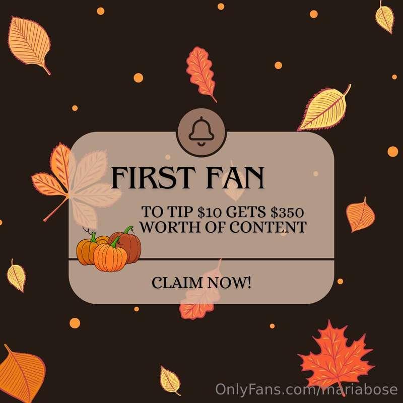 FIRST FAN 🥰🥰😍 10$ for my super hoy content boundle!!! 