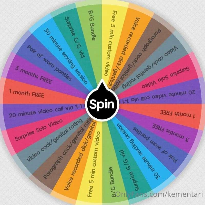 🚨 ***New Spin The Wheel Game*** 🚨 I haven’t done one of thes..
