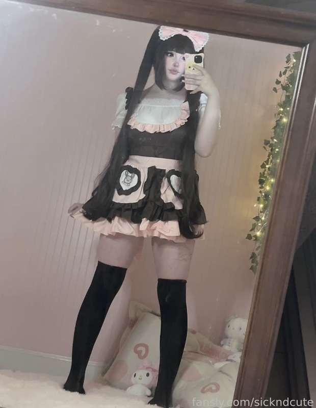 U hired a personal catgirl maid? #fyp #foryou #foryoupage #nsfw #egirl #cosplay #tits #ass #pussy #chubbygirl #chubby 