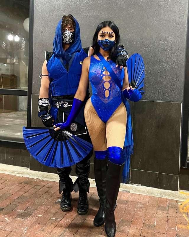 Happy Halloween from Subzero❄️ & Kitana🪭 "Finish him!!" #mor..