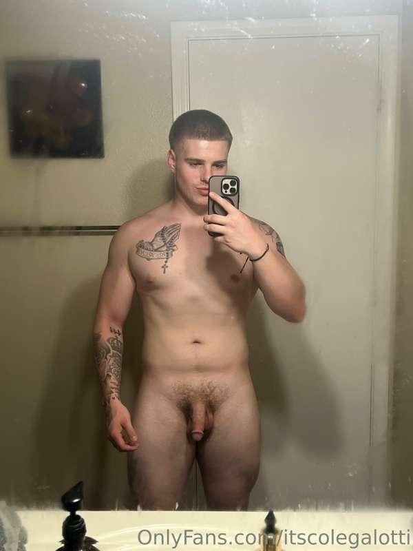 We fucking in the shower or what?