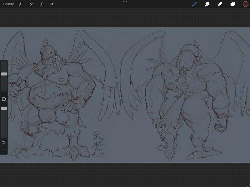 Current WIP Stuff (Garudamon, Agumon, Lucario, Mauga)
