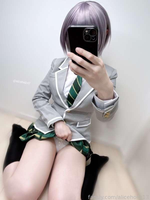 japanese anime school uniform cosplay photo set

It is a premium photo set consisting of 61 images✨

◾︎ Contents Included:
・Steamy mirror selfies with a private account vibe♡
・Upskirt photos
・Low-angle fetish photos👀💗
・Various poses flaunting my underwear💓
・Might be rare...?! Raw breast &amp; nipple reveal selfies


#fyp #anime #game #cosplay #costume #schoolgirl #schooluniform #uniform #pussy #upskirt #homemade #amateur #selfie

#aliceholic13