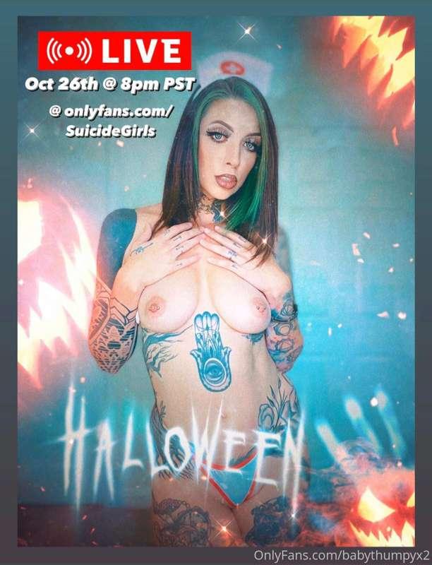 LIVE  TOMORROW!
I better see you there pumpkin😈
https://only..